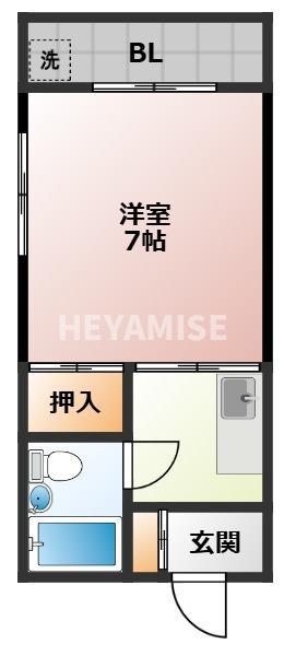 エクセル東長崎(1K/3階)の間取り写真