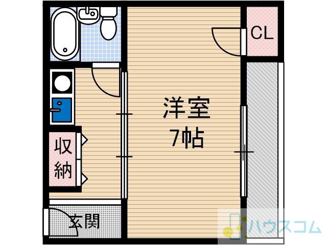 メゾン愛(1K/2階)の間取り写真