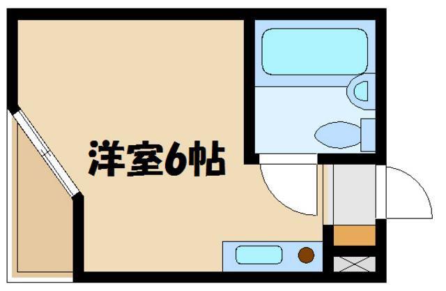 フルセイル橋本II(ワンルーム/1階)の間取り写真