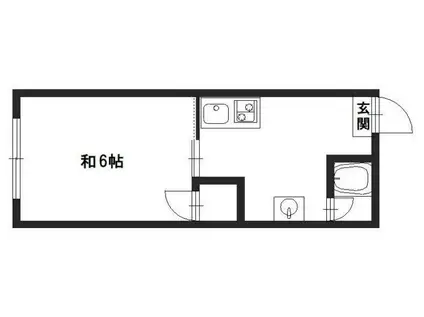 レアール増位本町(1K/2階)の間取り写真
