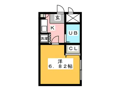 大銀ビル(1K/3階)の間取り写真