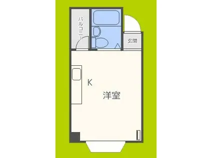 ビジタル浪速3(ワンルーム/7階)の間取り写真