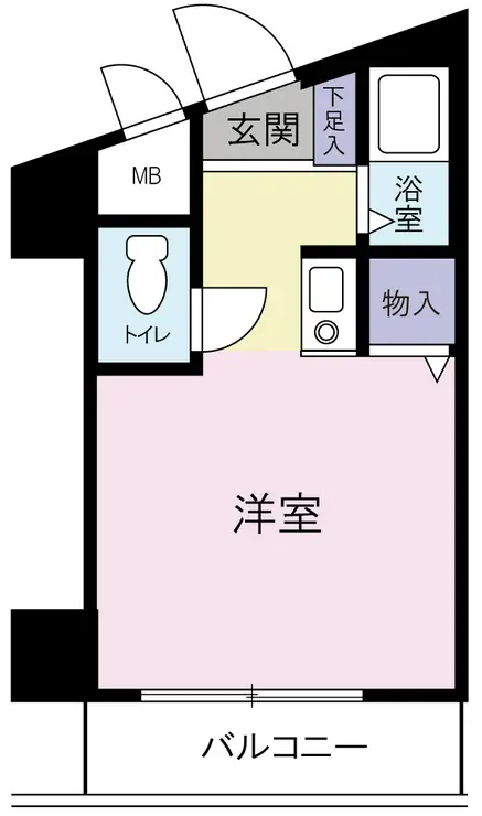 ポートハイム西横浜 3階階 間取り