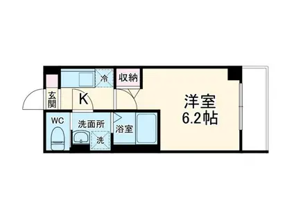 ROBOT HOME新検見川(1K/2階)の間取り写真