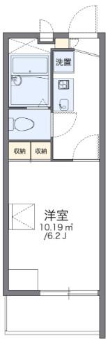レオパレス武庫川東(1K/2階)の間取り写真