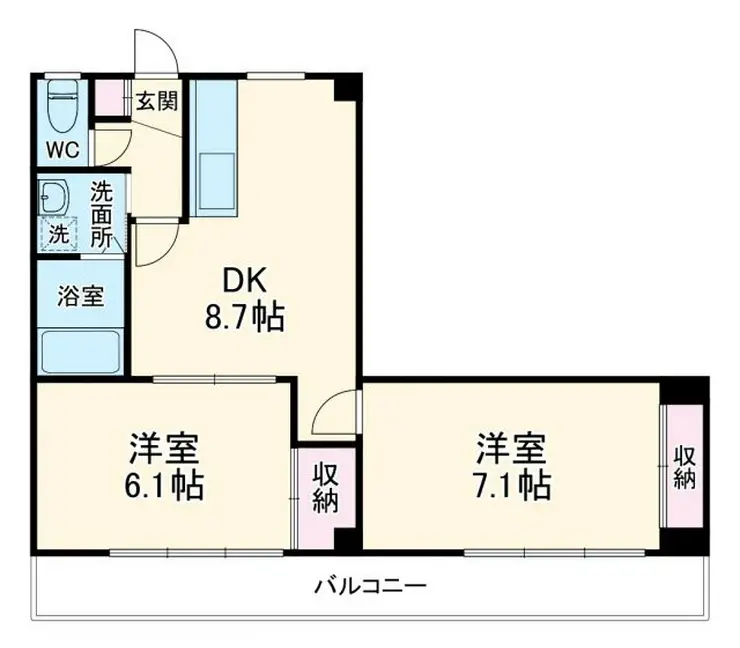 リバーサイド日吉 2階階 間取り