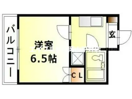 RENAXIA中納言(1K/2階)の間取り写真