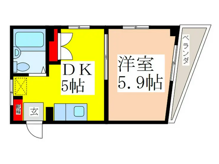 メゾンメロス 3階階 間取り