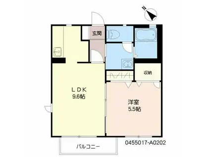 POPOS(1LDK/1階)の間取り写真