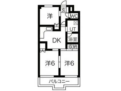 レジデンスTOYOUKE佐野(3DK/3階)の間取り写真