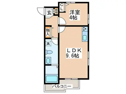 BALLON D′OR 中山(1LDK/2階)の間取り写真