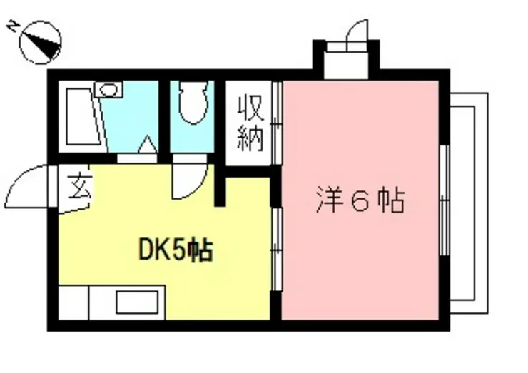 カームハイツB 2階階 間取り
