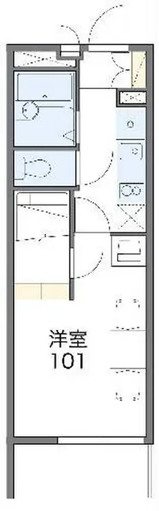 レオパレスコンフォニティ 2階階 間取り