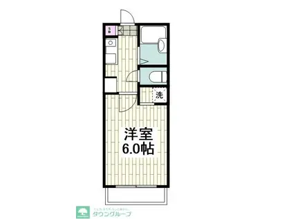 コア-K(1K/3階)の間取り写真