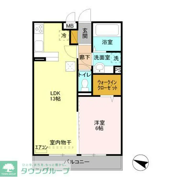 グランメール北鴻巣 1階階 間取り