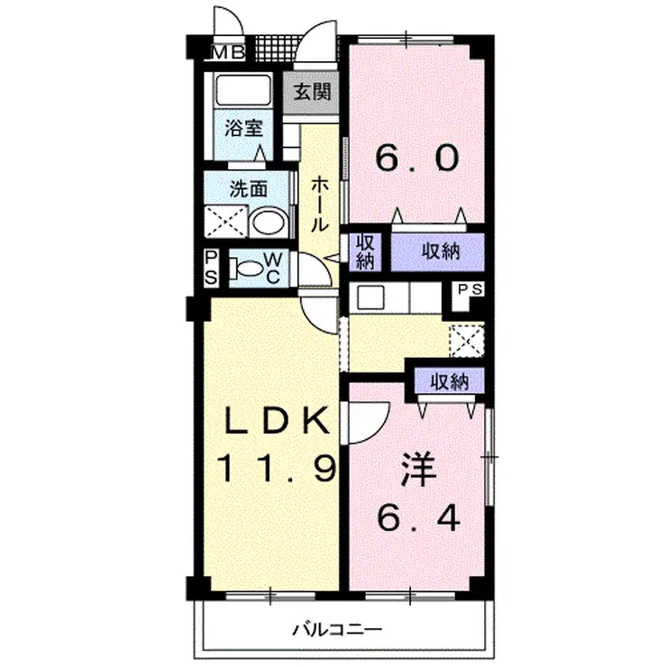 メイプルガーデン 2階階 間取り