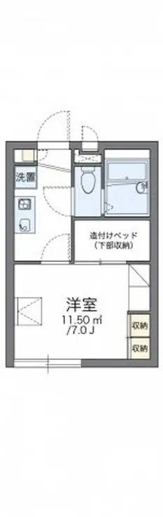 レオパレスラ・プリマヴェーラ 2階階 間取り