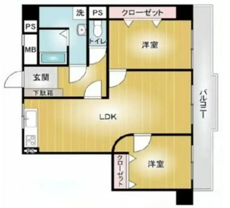 ハピーハイツニュー亀戸 3階階 間取り