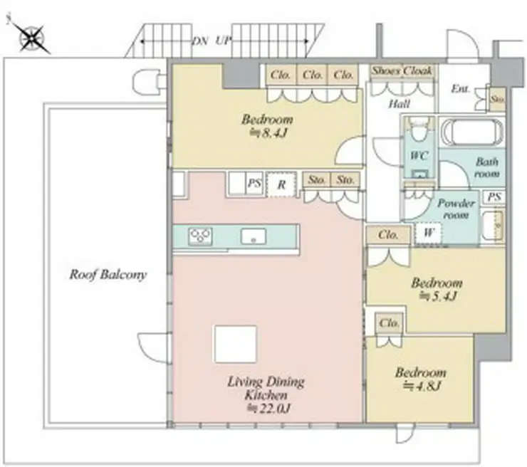 プレミスト赤坂檜町公園 4階階 間取り