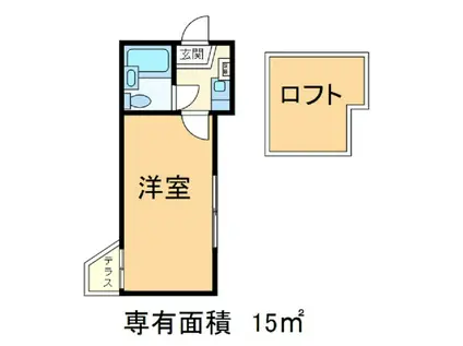 セドルハイム赤羽台(1K/2階)の間取り写真