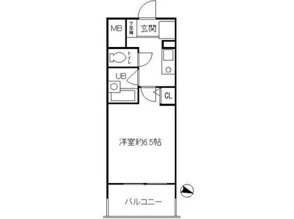 サンクレイドル・レヴィール池袋(1K/5階)の間取り写真