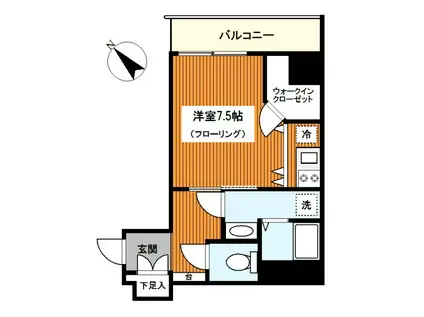 グロースメゾン新横浜(1K/9階)の間取り写真