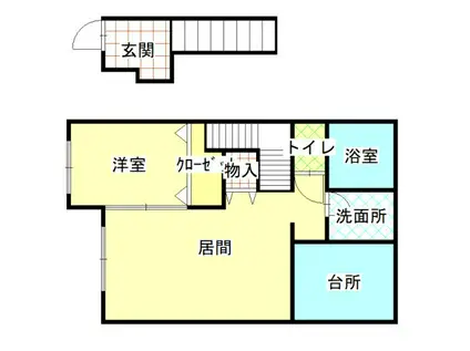 PLEASANT IV(1LDK/2階)の間取り写真