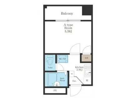 フレンシア ノイエ 八王子(1K/10階)の間取り写真