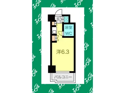 朝日プラザ名古屋ターミナルスクエア(ワンルーム/5階)の間取り写真