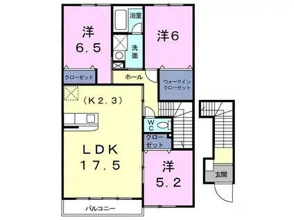 パインズ・ステージ(3LDK/2階)の間取り写真