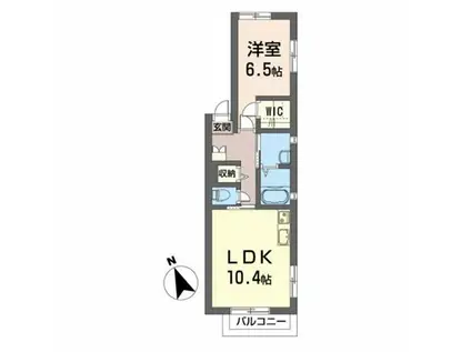 BE・ハイツリー(1LDK/1階)の間取り写真