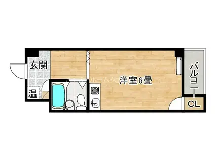 宿院ピア1(ワンルーム/4階)の間取り写真