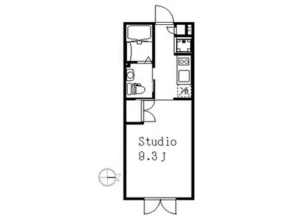 ラティエラ西蒲田(1K/4階)の間取り写真