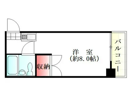 アルティメイトBUILDING天満(ワンルーム/6階)の間取り写真