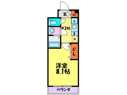 アドバンス京都烏丸グルーブ(1K/3階)の間取り写真