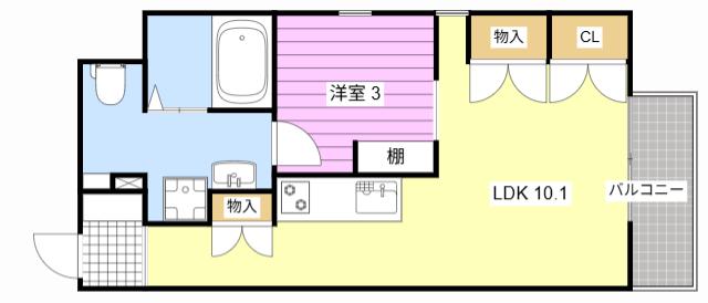 アルコ14(ワンルーム/8階)の間取り写真