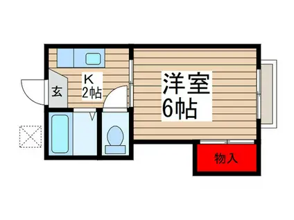 サンハイツ(1K/1階)の間取り写真