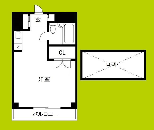 シェトワ北河堀(ワンルーム/4階)の間取り写真