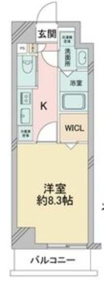 S-FORT堀田通(1K/2階)の間取り写真