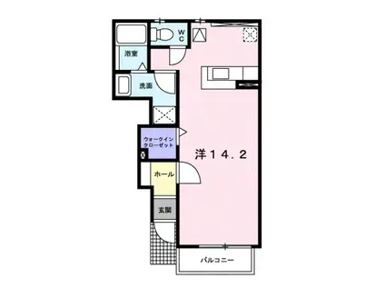 エステ一ト佑(ワンルーム/1階)の間取り写真