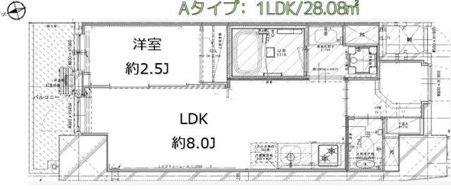 GARDEN XAVIS木場(1LDK/3階)の間取り写真