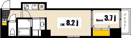 月光広島(1LDK/5階)の間取り写真