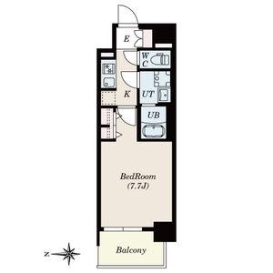 S-RESIDENCE堀田BEAUTE(1K/7階)の間取り写真