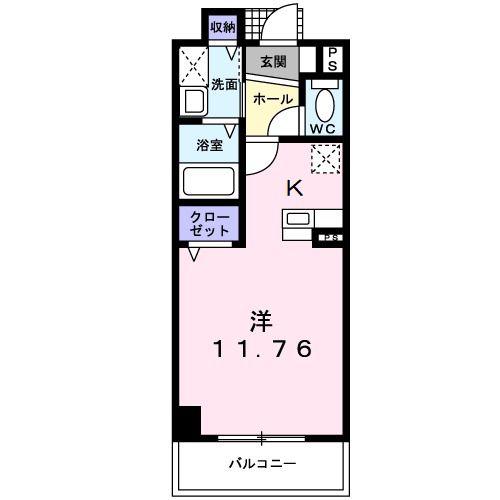 アバンツァート(ワンルーム/5階)の間取り写真