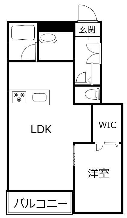 SAPHIR(1LDK/3階)の間取り写真