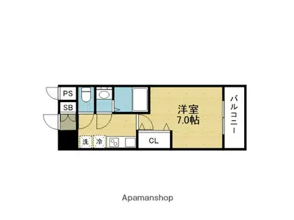 LIVIAZ OSAKA VERITE(1K/5階)の間取り写真