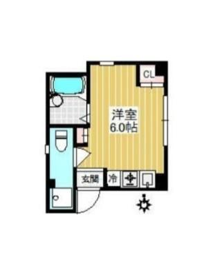 シティテラス立石(1K/3階)の間取り写真