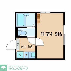 アクロコート西巣鴨(1K/1階)の間取り写真