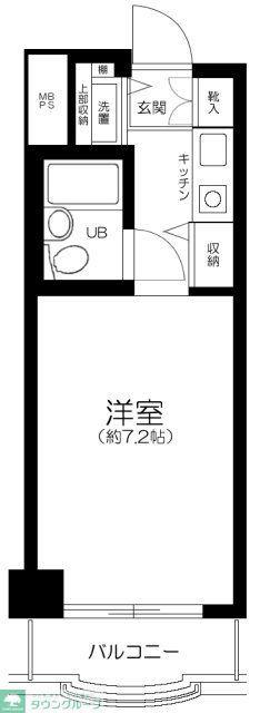 パークノヴァ横浜参番館(1K/6階)の間取り写真