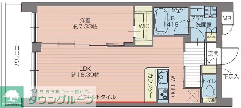 プレジオ北綾瀬ASIAN(1LDK/2階)の間取り写真